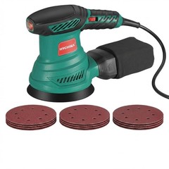 HYCHIKA 5-Inch Random Orbital Sander, 13000RPM Electric Palm Sander with 6 Va…
