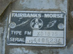 Fairbanks-Morse Magneto XD1B7S One Cylinder