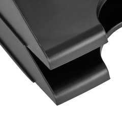 Amazon Basics Rectangular Stackable Desk Organizer 13.3″ x 10″ x 2.5″, Black