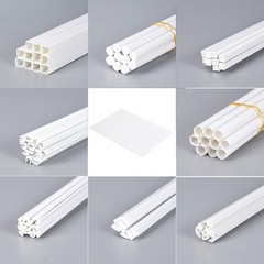 ABS Styrene Plastic Tube Strip Round/Square/Angle Rod Sheet Building Model DIY