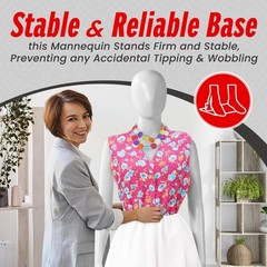 Versatile 360° Design Female Mannequin – White