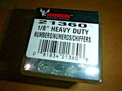 NEW Hanson Tools USA 21360 9-Piece Heavy Duty 1/8″ Numbers 0 – 9 Steel Stamp Set