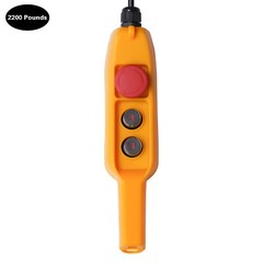 Electric Chain Hoist Single Phase Crane Hoist 2200 lbs Load 13 ft Lifting 1500W