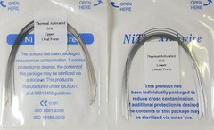 Dental Orthodontic Arch Wire Thermal Activated Niti Wires Oval 12-20 U/L