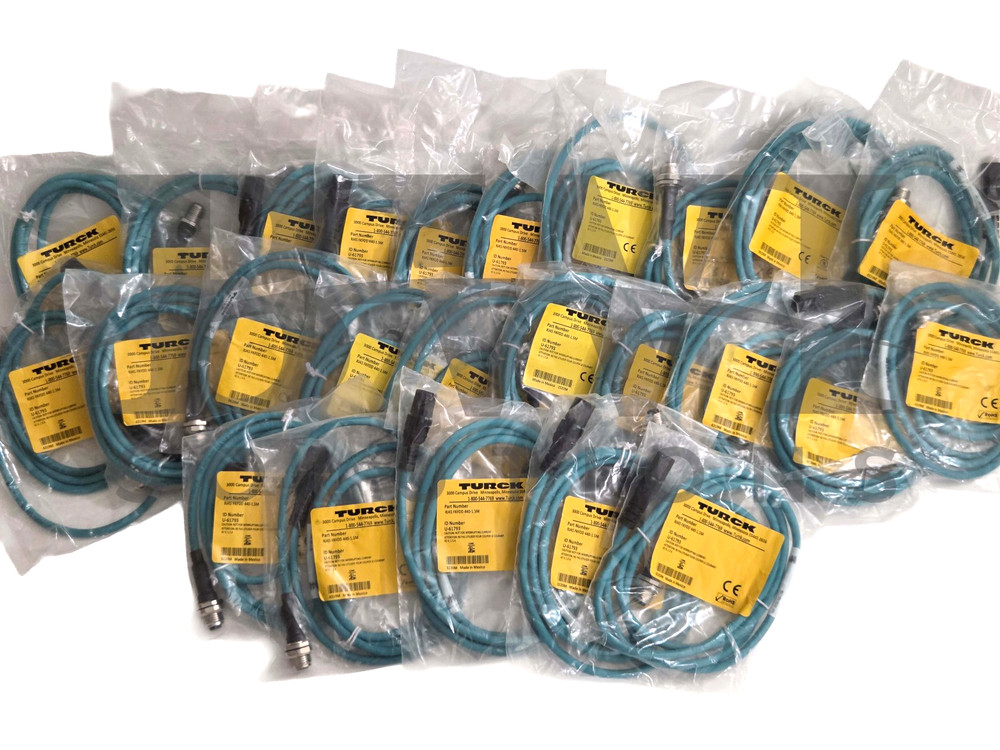 SEALED Turck RJ45 FKFDD 440-1.5M Female Ethernet Receptacle U-61793 Lot of 25