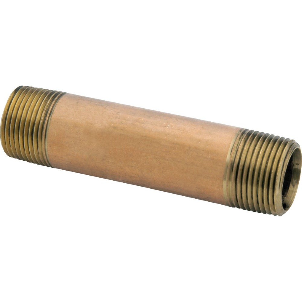 Anderson Metals 1/2 In. x 4-1/2 In. Red Brass Nipple 38300-0845 Anderson Metals