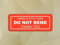 5 Rolls 1000 1×3 DO NOT BEND Stickers Labels, Easy Peel and Apply