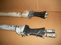 LOT OF 2 GREENLEE HYDRAULIC POLE TAMPER 72 INCHS LONG H4802 NEEDS REPAIR LOOK