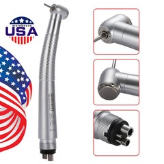 SANDENT Dental High Speed Handpiece Push Button 4 port spray 4 Hole Fit NSK
