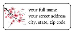 30 Cherry Blossom personalized return address labels stickers tags
