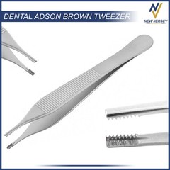 Dental Adson Brown Straight Thumb Tweezers Tissue Forceps Surgical Instruments