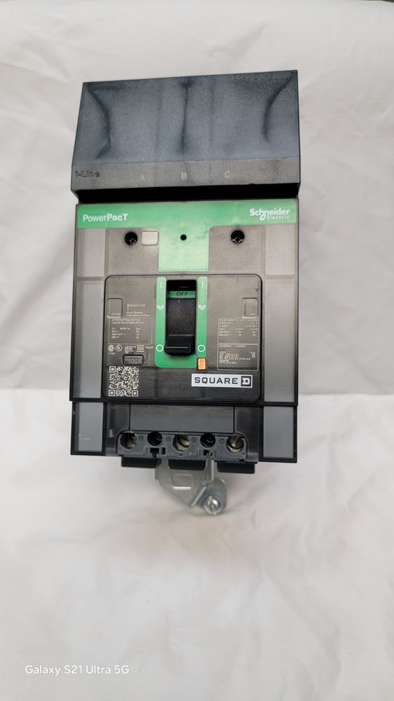 Square D Schneider 100A I-Line Circuit Breaker 3P 35kA 480AC/277DC BGA34100Y
