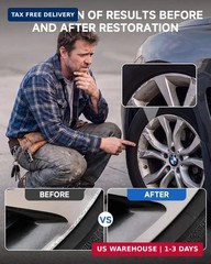 Ferric Grey/Light Grey Wheel Touch Up Paint for BMW, Rim Scratch Repair Pen, Fas