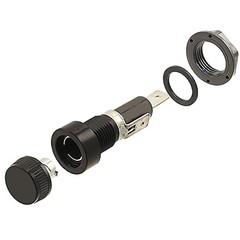 2-Pack Screw Cap Panel Mount Fuse Holder for 6x30mm Fuses 30A 250V AC, R3-14A2