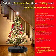 19.7In/50Cm Large Motorized Rotating Display Stand,400Lb Capacity Electric Rotar