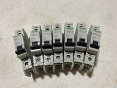 3x Schneider Electric C60 Multi 9 Circuit Breakers 2A 240V-60V 1-Pole NOS