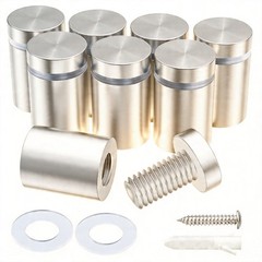 KAINGA 8 PCS Standoff Screws 3/4 x 1 in Stainless Steel Sign Holder, Silver US