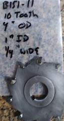 CARBIDE TIPPED 19 TOOTH SAW CUTTER 4″ DIA X 1/4″ X 1.00 ARBOR HOLE