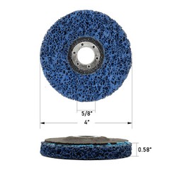 10 Pcs 4″ Poly Strip Disc Wheel Paint Rust Removal Clean For Angle Grinder US