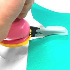 Adaptive Tabletop Scissors for Special Needs – Safe, Ambidextrous, Blue