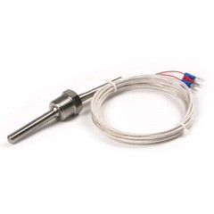 1/2″ NPT Thread Pt100 RTD Temperature Sensor Probe with Wire -50 to 250°C / -58F