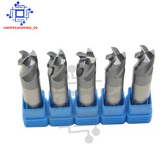 5Pcs 4 Flute 1/2″ x 5/8″ x 3″ Double End Solid Carbide End Mills – AlTiN Coated