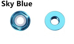 Multicolor Aluminum Hex Flange Lock Nut With Nylon Insert M2 M3 M4 M5 M6 M8