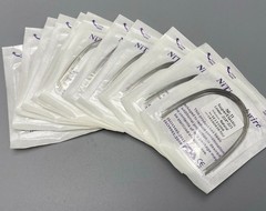 Dental Orthodontic Arch Wire Super Elastic Niti Round Rectangular Natural Form