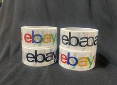 4 Rolls Official eBay Brand Logo Packing Packaging Tape Shipping 2″ x 75 yds