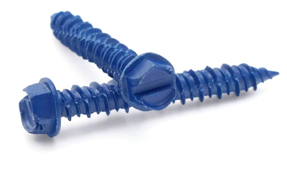 Concrete Hex Head slotted 3/16 x 1-1/4″ block / Brick, Masonry Screw Tapcon