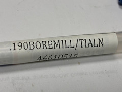 GARR 230M, 0.190″ Carbide Bore Mill, 4-Flute, TiAlN. .25″ Shank, 2-1/2″ OAL
