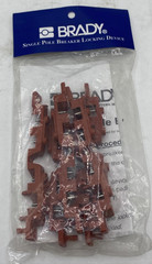 PACK OF 6 BRADY 65688 Single Pole Circuit Breaker, Electrical Lockouts, RED