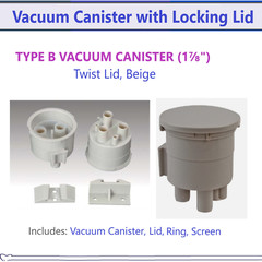Dental Vacuum Canister, Bracket Mounted Dental Vacuum Trap DCI 5860, Type B