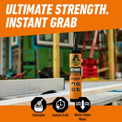 9 Oz. Heavy Duty Construction Adhesive Ultimate White (Case of 12)