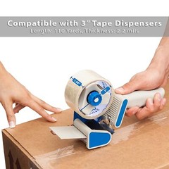 6/36 Rolls of Heavy-Duty Carton Sealing Packing Tape – 2″ x 110 Yards, 2.4 mil