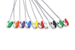 Schiller AT1, AT2 15 pin 10 Leads Grabber EKG Cable 4.0 – Same Day Shipping