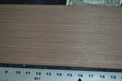 Composite Walnut Raw Wood Veneer Sheet 7 x 31 inches Engineered N5942-20