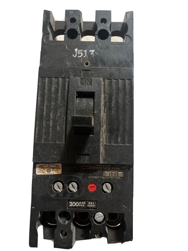 General Electric TFJ236200 200A 3-Pole 3-Phase 600V Circuit Breaker