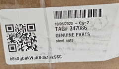 THOMAS & BETTS B 911 3/8 GALV-KROM STEEL NUTS 3/8″-16, BOX OF 100 PCS,