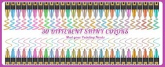 30 Colors Metallic Marker Pens, Dual Tip Acrylic Paint Pens for Scrapbook Black