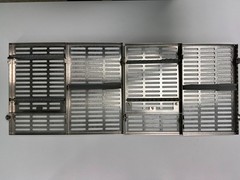 Pair of HU FRIEDY 12 Instruments Cassette Grey 6.5″ x 10.5″ x 1.25″ IM8120