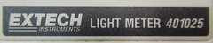 Extech 401025 Digital Lux Light Meter Foot Candle Manual Adjustment Fast Slow