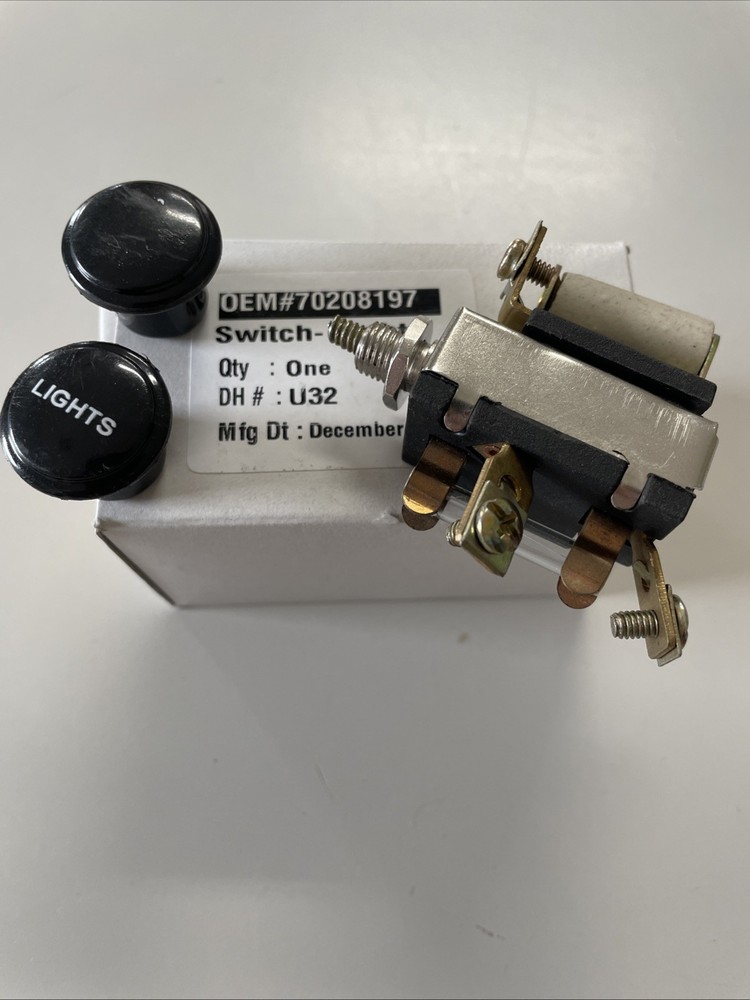 Allis Chalmers 3 Position Light Switch For Models B C CA G WC WD With Cut-Out