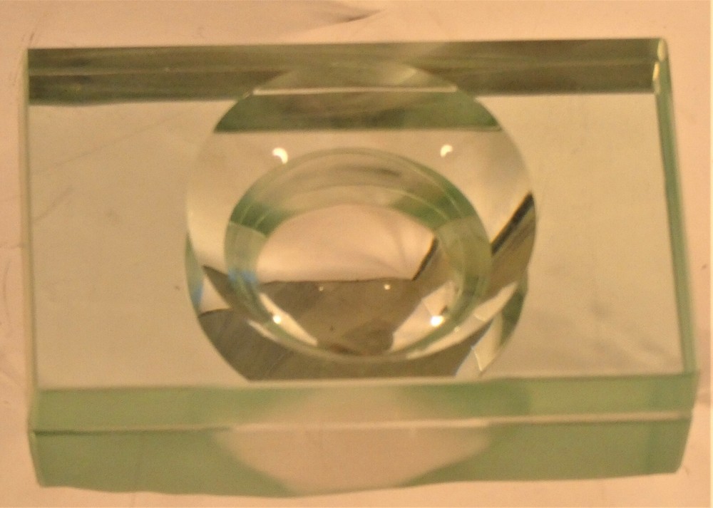 Deep Well Concave 10mm Thick Cavity Depression Dissection Glass Slide Spot Plate