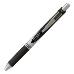 Pentel EnerGel RTX Retractable Liquid Gel Pen, Medium Line,0.7mm, Black, 12-Pk