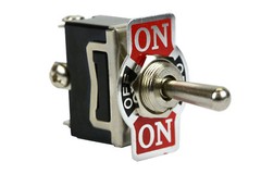 20A 125V Toggle Switch (ON)-OFF-(ON) SPDT 3 Terminal Momentary 2 SIDE+Boot
