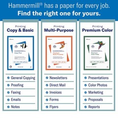 Hammermill Copy Plus 8.5″ x 11″ Copy Paper, 20 lbs., 92 Brightness, 5000 Sheets