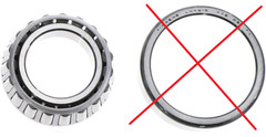 L44649 L44610 Tapered Roller Bearing Cone Steel *No Cup