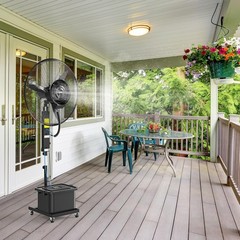 26” Industrial Misting Cooling Fan w/60° Oscillation, 3 Speeds 11Gal Water Tank