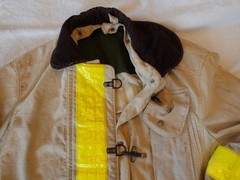 Vintage 1991 Body Guard Turnout Coat Fireman Jacket Lobster Clasp Reflective